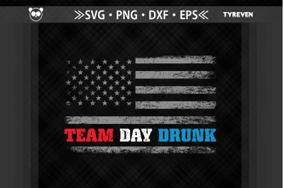 Team Day Drunk 4th of July USA