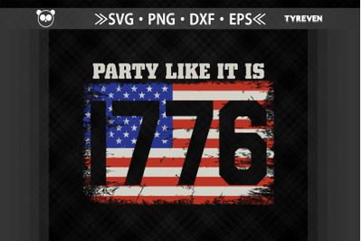 4th of July USA Party Like It Is 1776