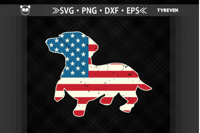 Dachshund 4th of July Patriotic America