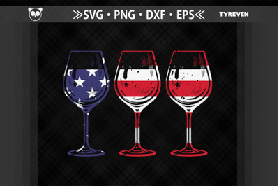 Wine 4th of July Patriotic America