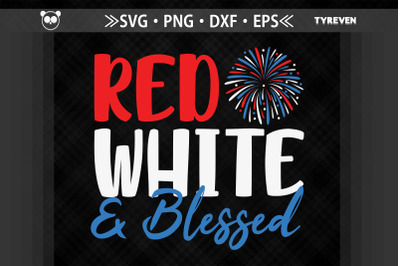 Red White and Blessed 4th of July