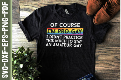 Of Course I&#039;m Pro Gay LGBTQ Proud