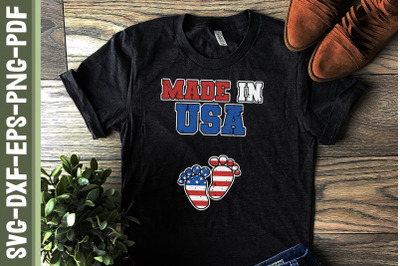 Made in USA Newborn baby 4th of July