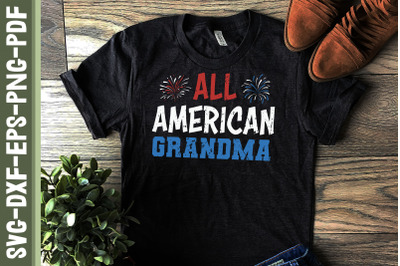 All American Grandma 4th of July USA