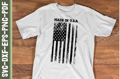 Made In USA 4th of July US Flag