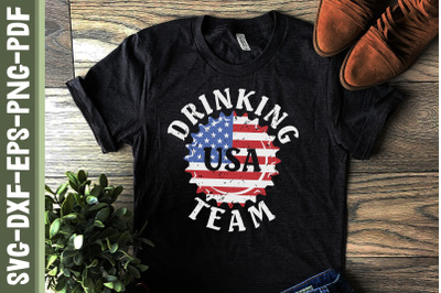 Drinking USA Team 4th of July USA