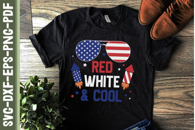 Red White and Cool 4th of July America