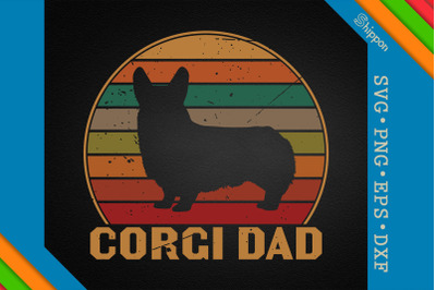 Corgi Dad Dog Dad Father&#039;s Day Gift