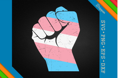 Transgender Rights Trans Fist Flag LGBTQ