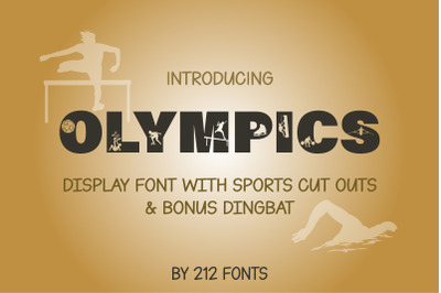212 Olympics Sports Display &amp; Dingbat OTF Fonts