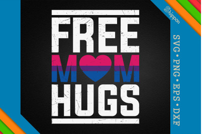 Free Mom Hugs Bisexual LGBTQ Proud