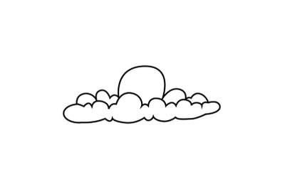 Cloudy Sky Outline Icon