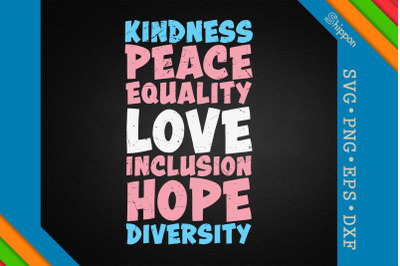 Transgender Kindness Peace Equality Hope