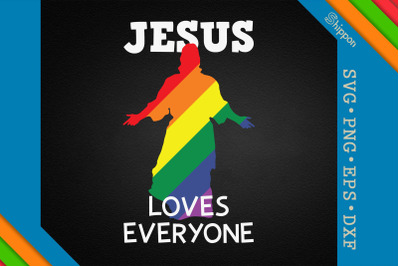 Jesus Loves Everyone LGBTQ Proud