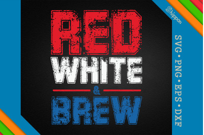 Red White and Brew 4th of July USA