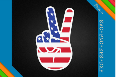 Handsign 4th of July Peace America