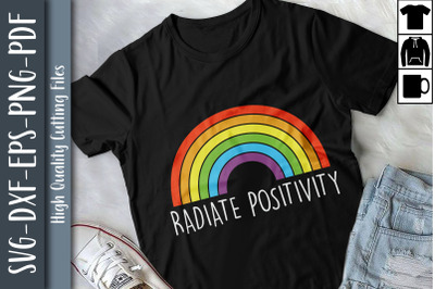 Radiate Positivy LGBTQ Proud LGBTQ Right