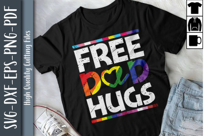 Free Dad Hugs LGBTQ Proud LGBTQ Rights