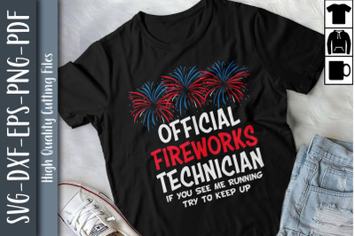 Official Firework Techinician July 4th