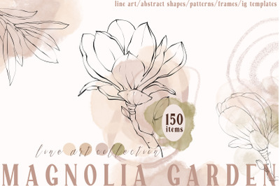 Magnolia Line Art collection
