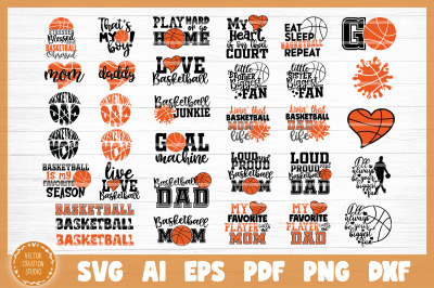 Basketball SVG Bundle Cut Files