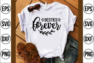 besties forever svg cut file