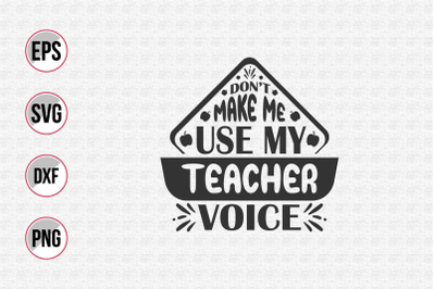 Teacher quotes typographic vector.