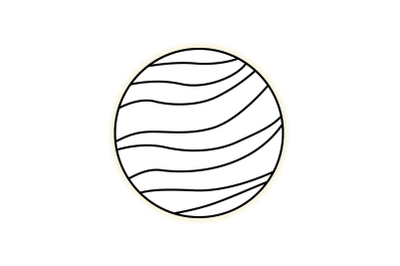 Planet Venus Outline Icon