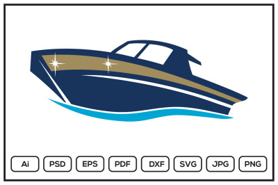 Boat design illustration