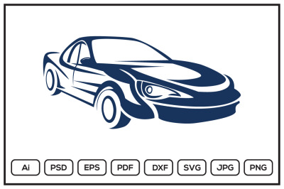 Car silhouette design illustration