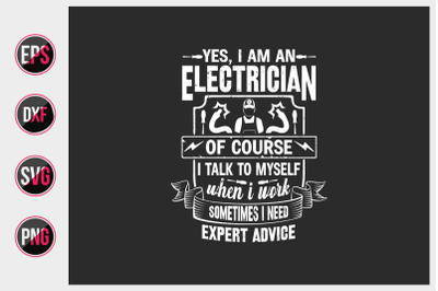 electrician quotes design vector.