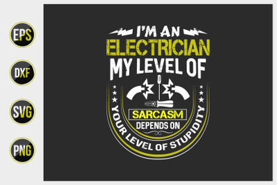 Electrician t shirts design vector.