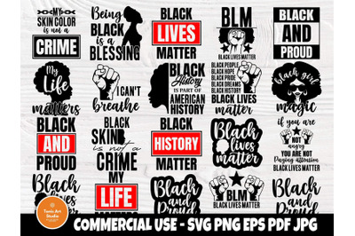 Black Lives Matter SVG Bundle, Black History Svg