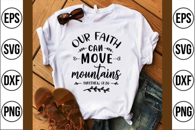 our faith can move mountains svg cut file