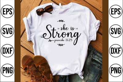 she is strong svg cut file