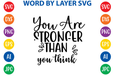 you are stronger than you think svg