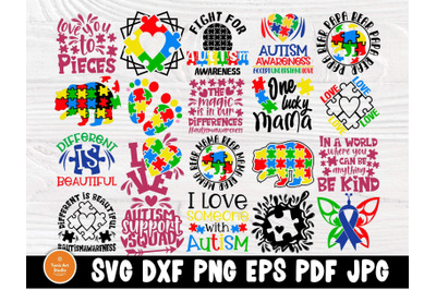 Autism SVG Bundle, Autism Awareness Svg Cut Files