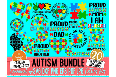 Autism SVG Bundle, Autism Awareness, Autism Mom