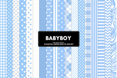 Baby boy buffalo plaid blue