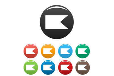 New flag icons set vector