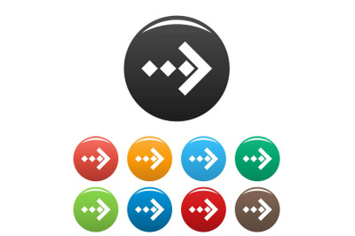 Arrow icons set simple