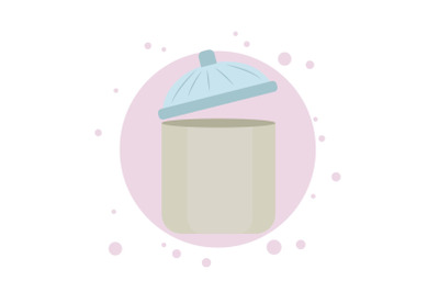 Kitchen Jar Circle Bubbles Icon