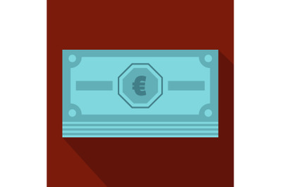 Cash money icon, flat style