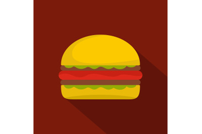 Burger icon, flat style