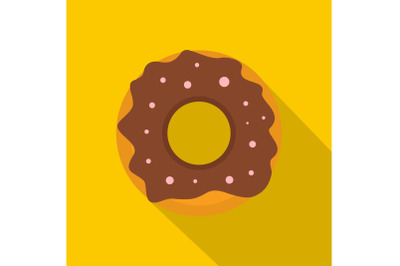 Donut icon, flat style