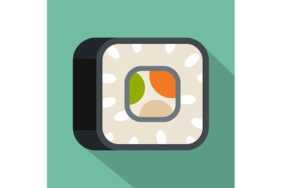 Sushi icon, flat style