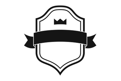 Badge best quality icon, simple black style