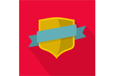 Badge icon, flat style