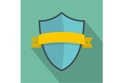 Badge element icon, flat style