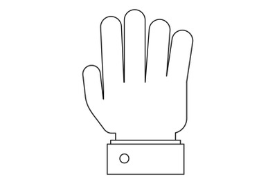 All finger icon, outline style.